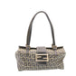 FENDI Zucchino Canvas Hand Bag Blue Navy  am1197g