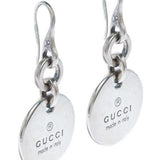 Gucci Trademark Round Drop Earrings- Sterling Silver