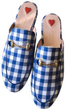 Gucci Flat Princetown Gingham Mule
