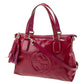 GUCCI GG GLAZED LEATHER SOHO SMALL SHOULDER BAG