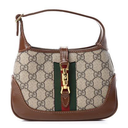 GUCCI GG SUPREME MONOGRAM MINI JACKIE 1961 HOBO BAG