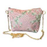 GG Logo Arabesque Pink   Silk Scarf Crossbody Bag