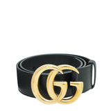 Gucci Black GG Buckle Wide Belt 26