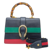 Gucci Tricolor Dionysus Bamboo Top Handle Bag