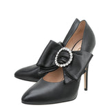 Gucci Black Elaisa Removable Bow Pumps 37.5