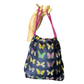 Farfalle Blue   Scarf Drawstring Crossbody Bag