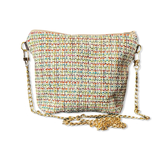 Farfalle Blue   Scarf Crossbody Bag