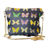 Farfalle Blue   Scarf Crossbody Bag