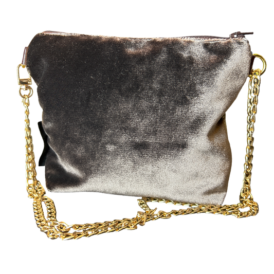 GG Logo Heart   Silk Scarf Crossbody Bag