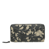 Gucci Bicolor GG Supreme Arabesque Zip Wallet