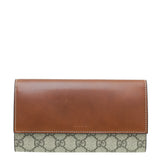 Gucci Brown GG Supreme Continental Wallet
