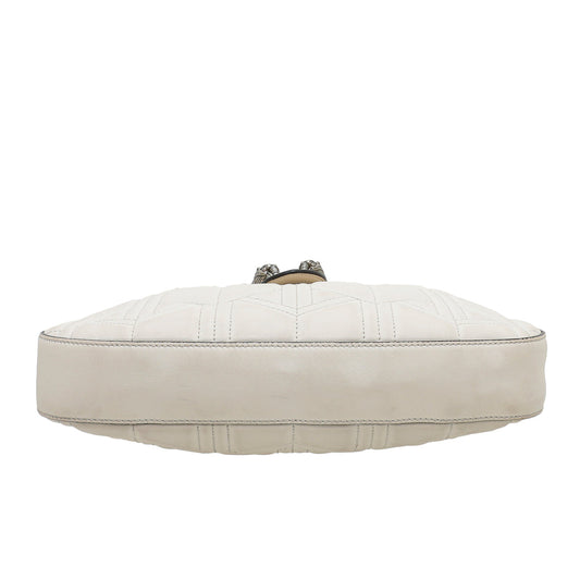 Gucci White Quilted Dionysus Hobo Bag