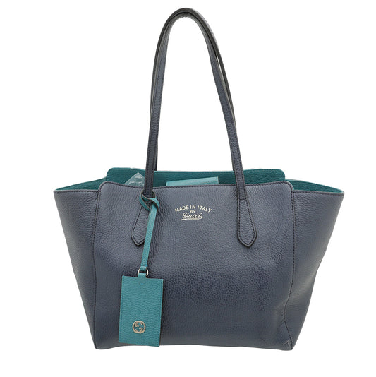 Gucci Blue Swing Small Tote Bag