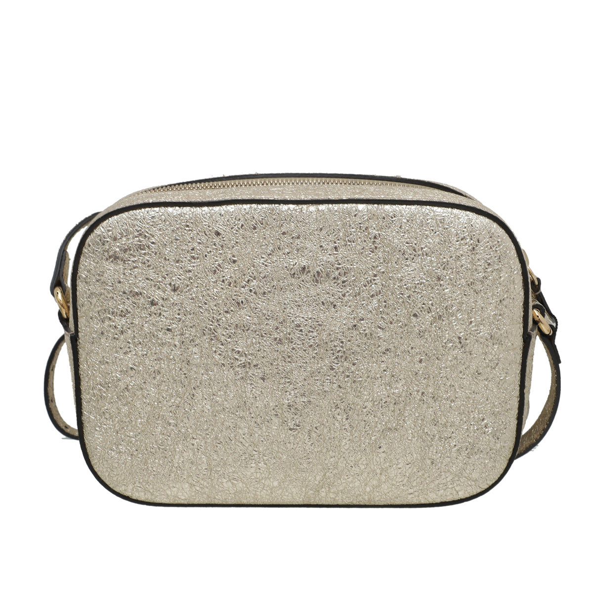 Gucci Metallic Gold Webby Bee Camera Bag
