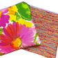 Flower Pop   Silk Scarf Coffee Run Keychain Bag