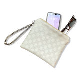 GG Monogram   Silk Scarf Wristlet Bag