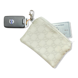 GG Mongoram   Silk Scarf Coffee Run Keychain Bag