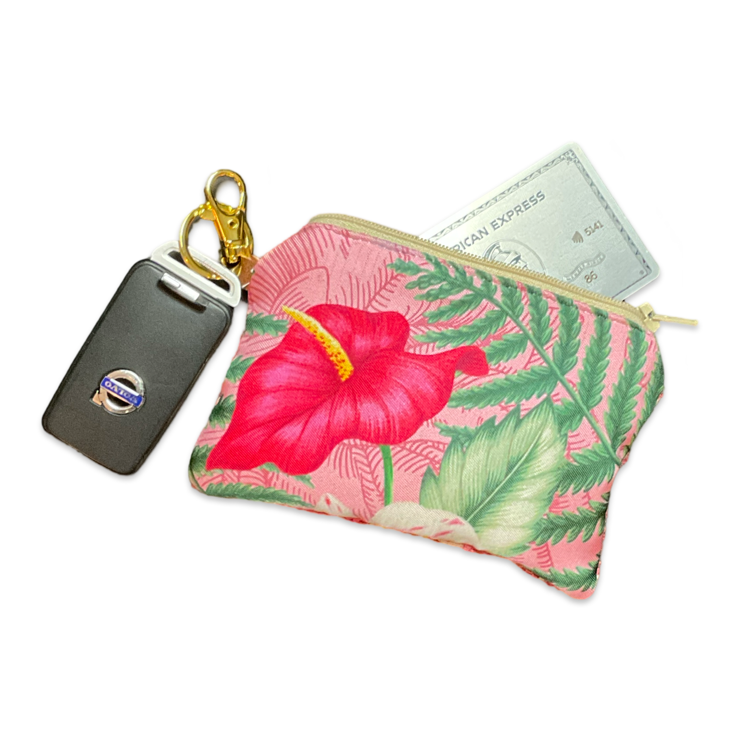 Hawaiian Soul   Silk Scarf Coffee Run Keychain Bag