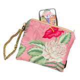 Hawaiian Soul   Silk Scarf Wristlet Bag