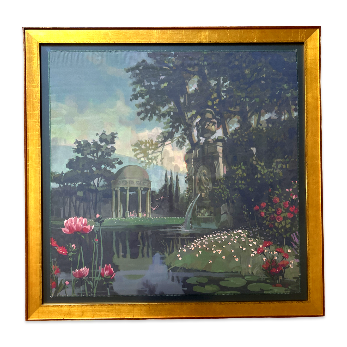 Ignasi Monreal Garden Framed Silk Scarf 33"