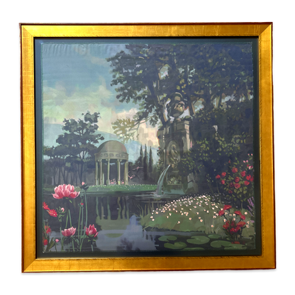 Ignasi Monreal Garden Framed Silk Scarf 33"