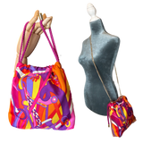 Pop Art Equestrian   Scarf Drawstring Crossbody Bag