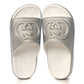 GUCCI WOMENS GLITTER INTERLOCKING G PLATFORM SLIDE SANDALS