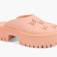 GUCCI ELEA GG LOGO PLATFORM CLOGS