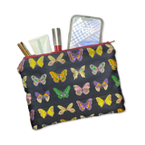 Farfalle Blue   Silk Scarf All-Around Bag