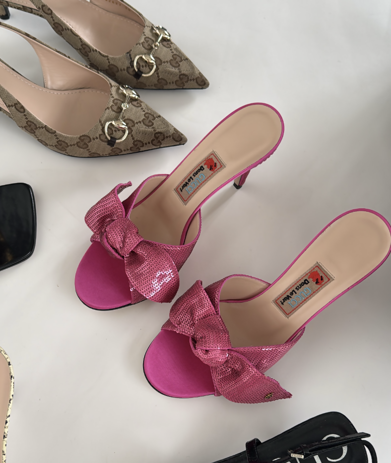 Gucci Agata sequinned sandals - FULL SET