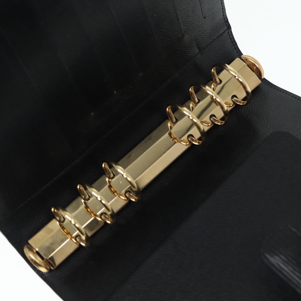 LOUIS VUITTON Epi Agenda MM Day Planner Cover Black R20042 LV Auth hk1595