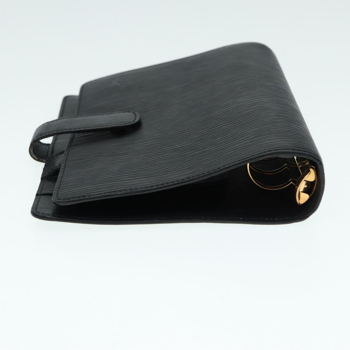 LOUIS VUITTON Epi Agenda MM Day Planner Cover Black R20042 LV Auth hk1595