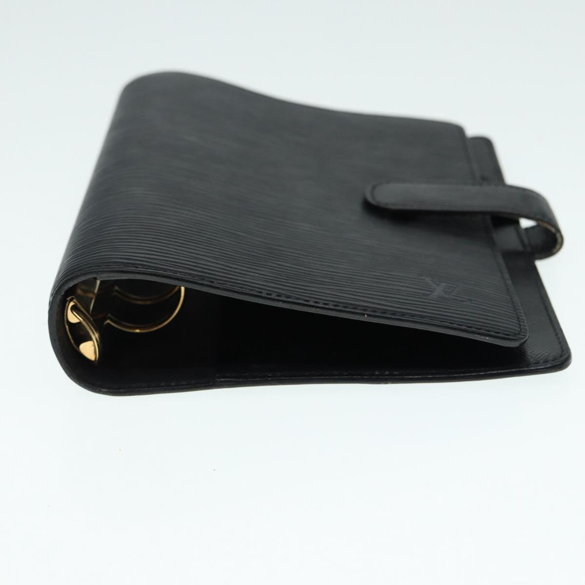 LOUIS VUITTON Epi Agenda MM Day Planner Cover Black R20042 LV Auth hk1595