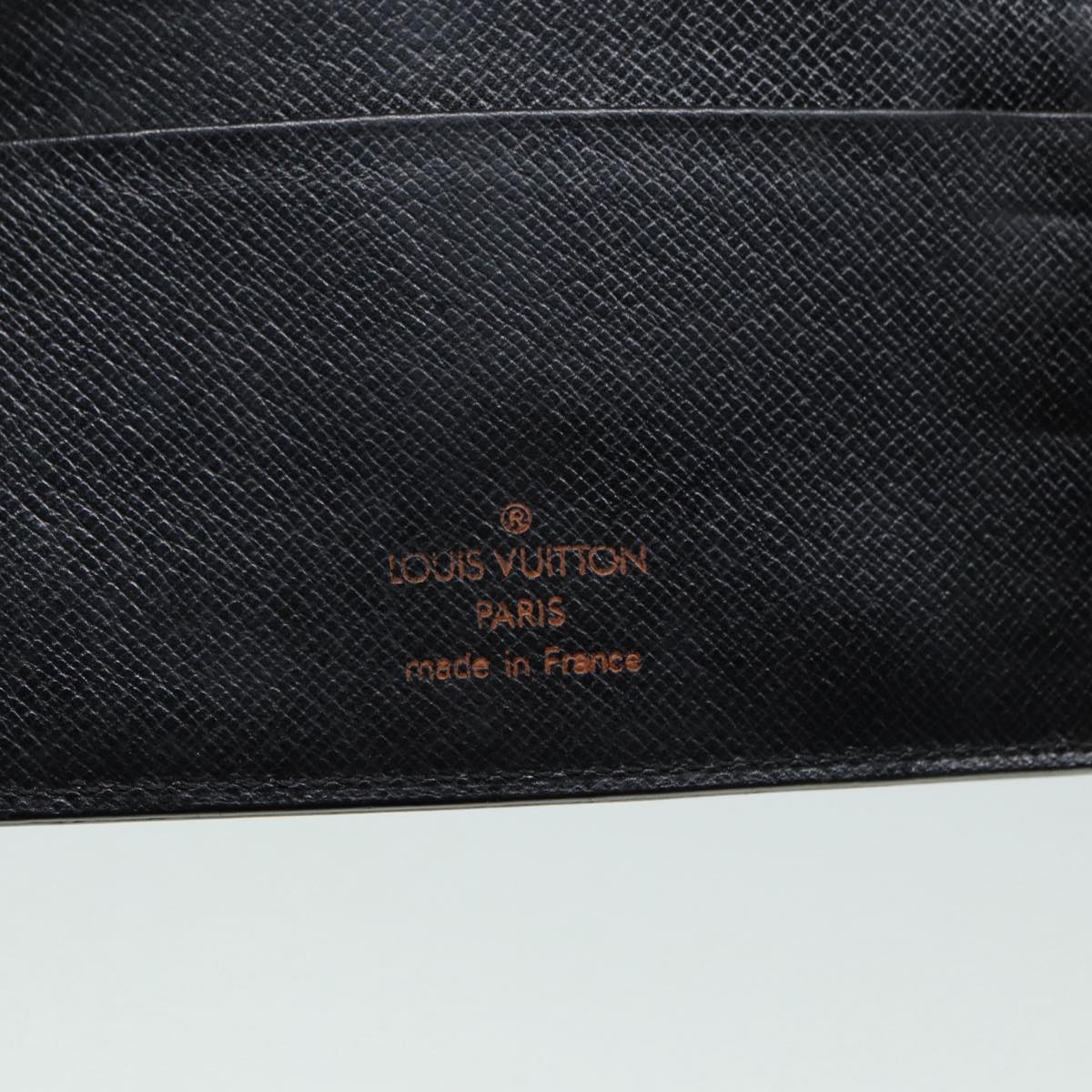 LOUIS VUITTON Epi Agenda MM Day Planner Cover Black R20042 LV Auth hk1595