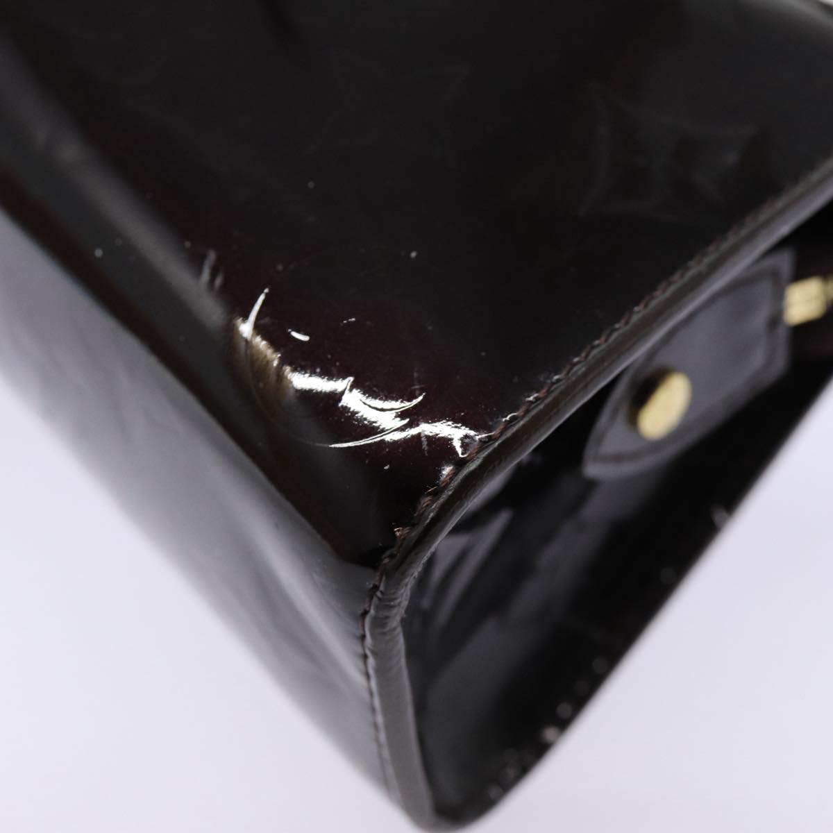 LOUIS VUITTON Vernis Trousse Cosmetic Cosmetic Pouch Amarante M93565 Auth hk1647