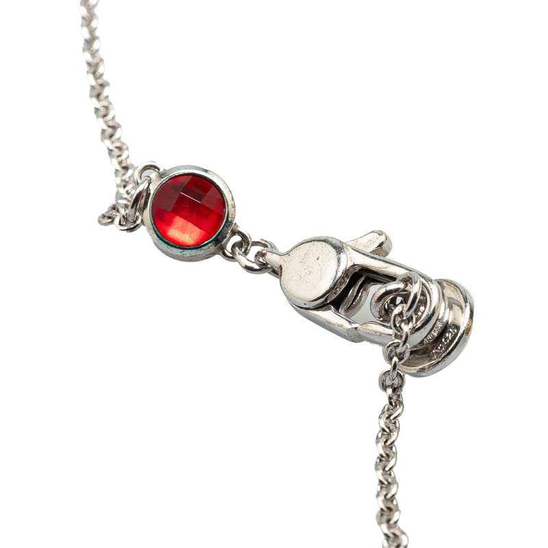 Gucci Heart Motif SV925 Color Stone Necklace