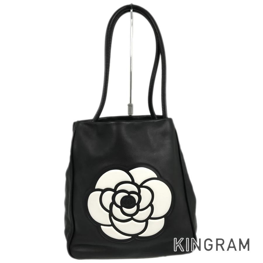 CHANEL Camelia logo Tote Bag