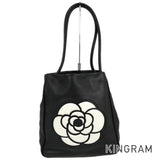 CHANEL Camelia logo Tote Bag