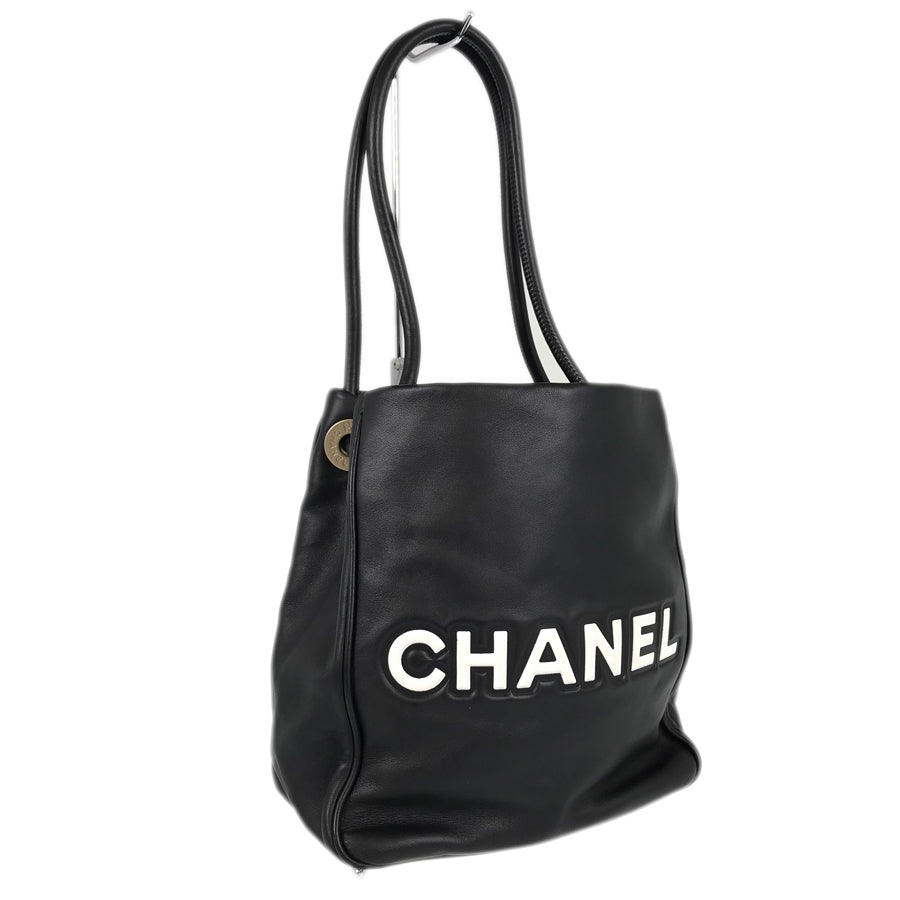 CHANEL Camelia logo Tote Bag