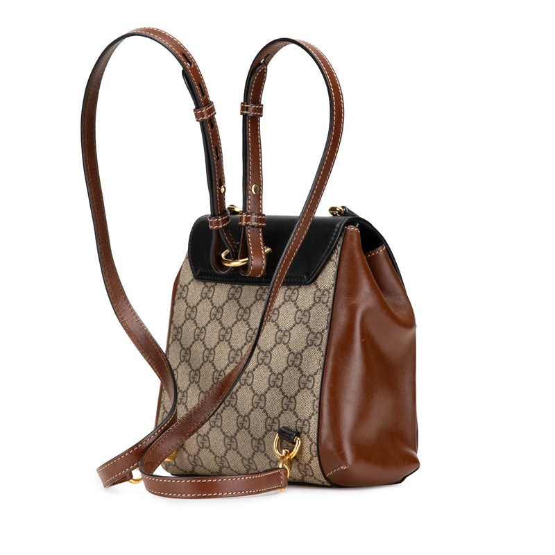 Gucci Padlock GG Supreme Leather Backpack