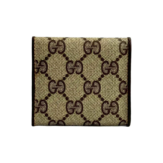 Gucci GG Logo Leather Coin Case