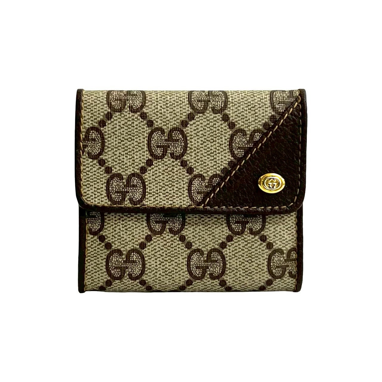 Gucci GG Logo Leather Coin Case
