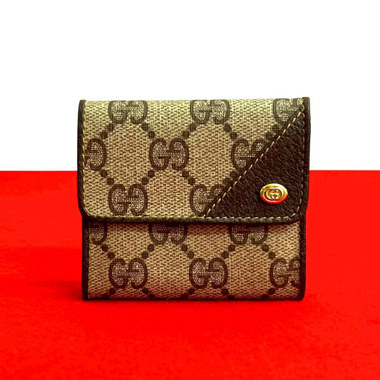 Gucci GG Logo Leather Coin Case