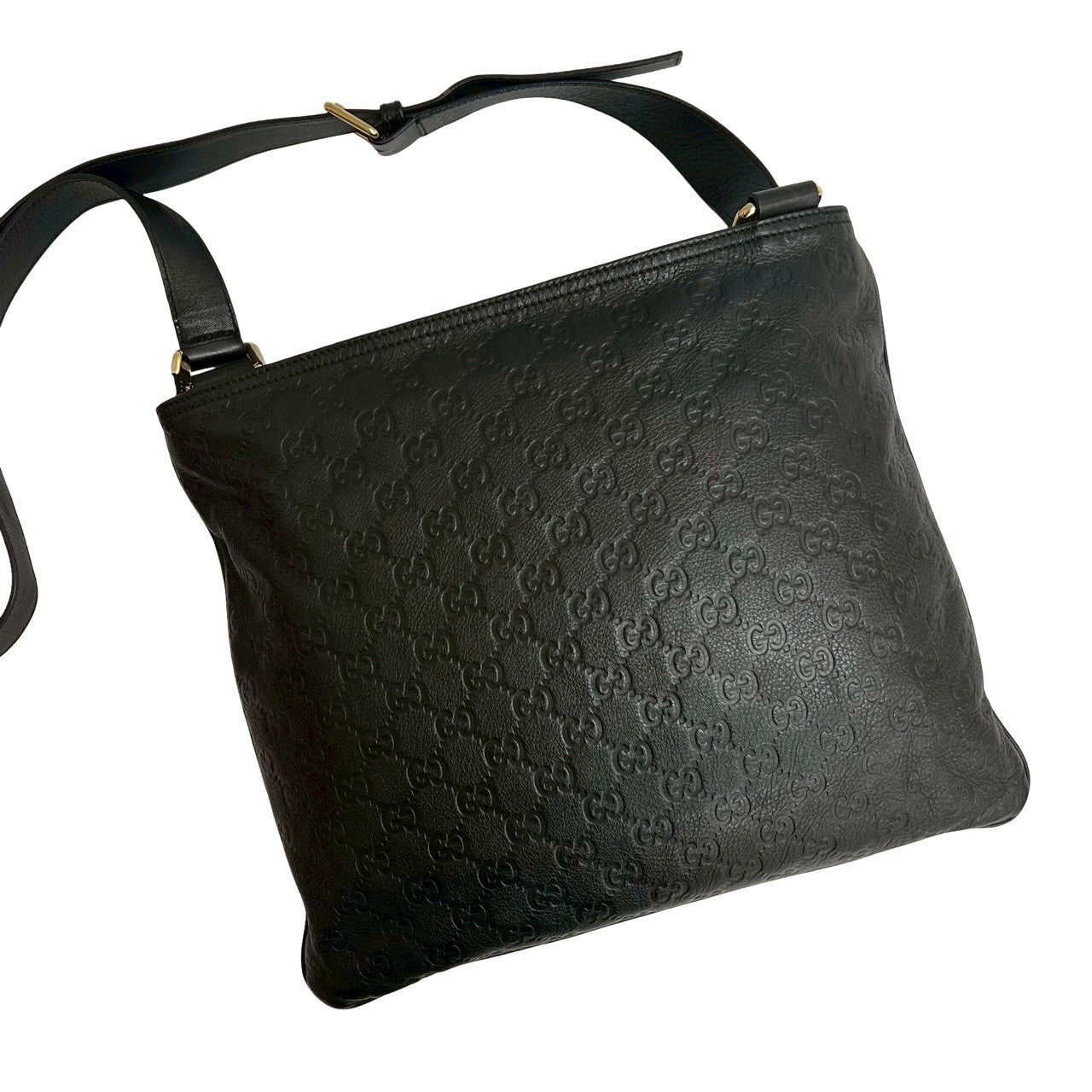 Gucci GG Logo Leather Shoulder Bag