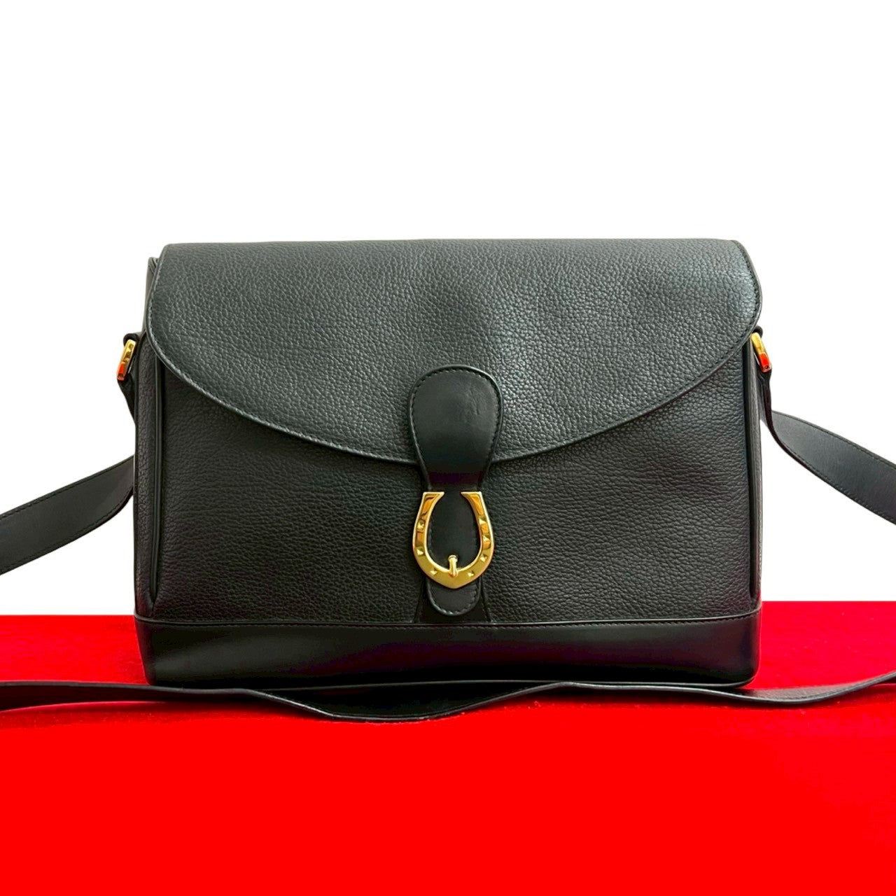 Gucci Horseshoe Leather Shoulder Bag
