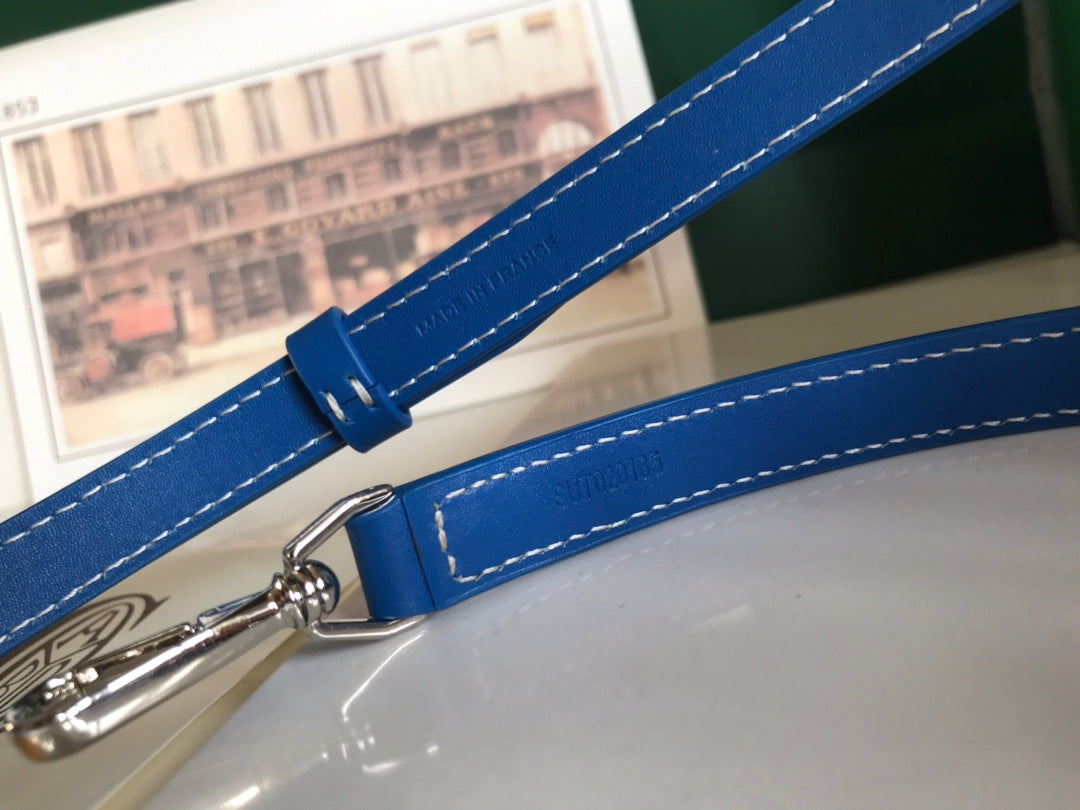 M VANITY CASE 20 IN BLUE GOYARDINE CANVAS Amelia