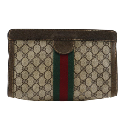 Gucci GG Plus Leather Clutch Bag