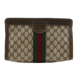 Gucci GG Plus Leather Clutch Bag