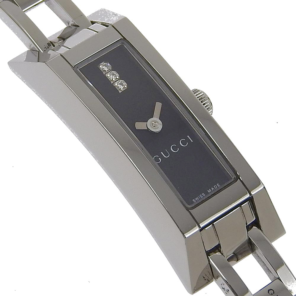 Gucci 3P Diamond Stainless Steel Watch