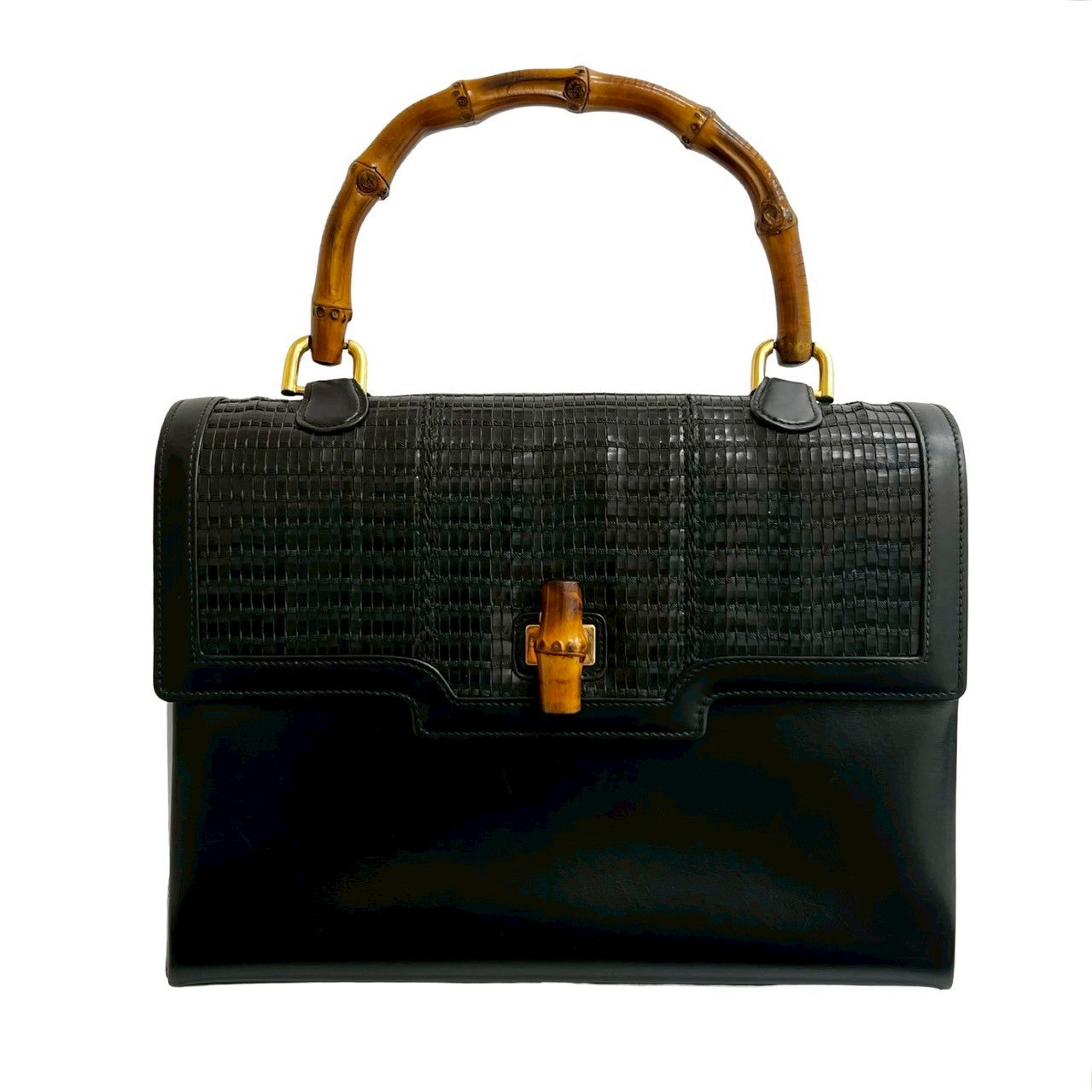 Gucci Bamboo Leather Handbag